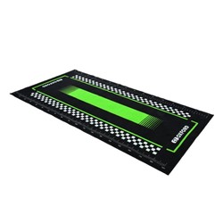 Garage mat, colour black/green Pitlane