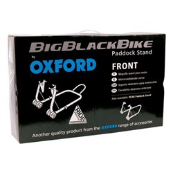 Podpora do motocykli Big Black Bike pod przednie koło; pod tylne koło (kolor czarny, stal)_3
