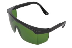 Okulary ochronne obserwacyjne, kolor szybek: zielony