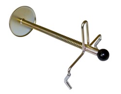 Toe-in accessories steering lock with a spring
