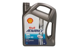 4T engine oil 10W40 SHELL ADVANCE ULTRA 4l 4T, API SN JASO MA-2 synthetic_0