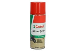 Środek do pielęgnacji CASTROL SILICON SPRAY 0,4l czyści, nadaje połysk oraz chroni przed korozją; zawiera silikon