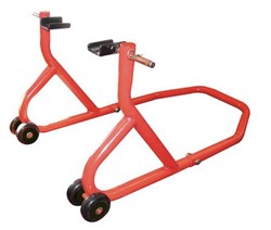 Motorcycle stand, 6 pcs.; under motorcycle rear wheel