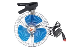 cabin blower (cabin fan; metal; with a clip, 12 V, size: 8inch)