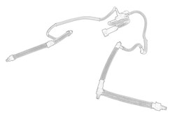 Fuel overflow hoses and elements OE PEUGEOT 1574E8