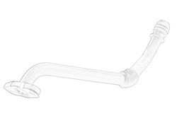 Turbocharger lubrication pipe OE RENAULT 82 00 714 637