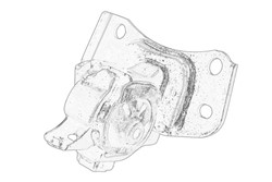 Engine mount L, rubber-metal fits: TOYOTA PRIUS PLUS 1.8H 05.11-