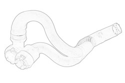 wąż, wymiennik ciepła (ogrzewanie) 68 18 639