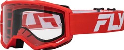 Motorcycle goggles FLY RACING FOCUS colour red/white