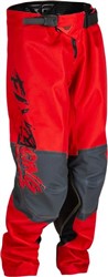 Spodnie off road FLY RACING YOUTH KINETIC KHAOS kolor czarny/czerwony/szary_0
