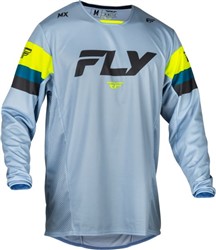 Koszulka off road FLY RACING KINETIC PRIX kolor fluorescencyjny/szary_0
