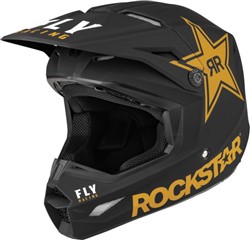 Helmet off-road FLY RACING KINETIC ROCKSTAR ECE colour black/golden