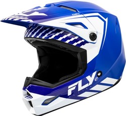 Helmet off-road FLY RACING KINETIC MENACE colour blue/white