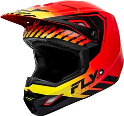 Helmet off-road FLY RACING KINETIC MENACE colour black/red/yellow