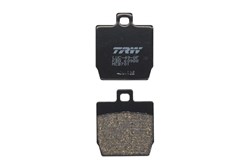 Brake pads MCB701 TRW organic, intended use offroad/route/scooters fits APRILIA; HONDA; MBK; YAMAHA
