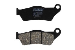 Brake pads MCB707 TRW organic, intended use offroad/route/scooters fits BMW; MOTO GUZZI
