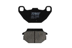 Brake pads MCB712 TRW organic, intended use offroad/route/scooters fits KAWASAKI; KYMCO