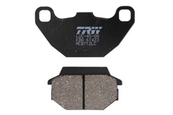 Brake pads MCB712LC TRW organic, intended use offroad/route/scooters fits KAWASAKI; KYMCO