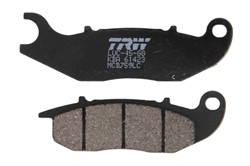 Brake pads MCB759LC TRW organic, intended use offroad/route/scooters fits HONDA; RIEJU