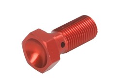 Brake pipe bolt MCH921R M10x1, colour Red fits SUZUKI; YAMAHA_0