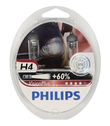 Żarówka H4 VisionPlus Plus 60% (2 szt.) 12V 60/55W_1