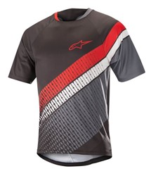 Koszulka rowerowa ALPINESTARS PREDATOR kolor czarny/czerwony/szary