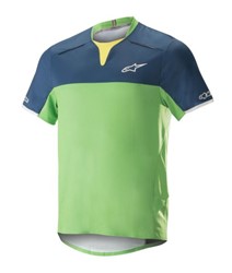T-krekls Velosipēda ALPINESTARS DROP PRO krāsa gaiši zils/zaļš