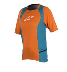 T-krekls Velosipēda ALPINESTARS STELLA DROP 2 krāsa gaiši zils/oranžs