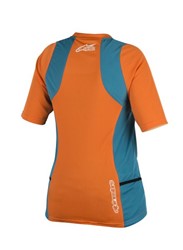 Koszulka rowerowa ALPINESTARS STELLA DROP 2 kolor niebieski/pomarańczowy_1