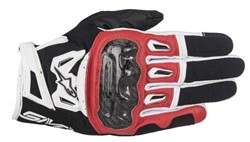 Gloves touring ALPINESTARS SMX-2 AIR CARBON V2 GLOVE colour black/red/white