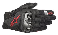 Gloves touring ALPINESTARS SMX-1 AIR V2 colour black/fluorescent/red