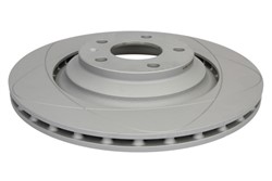Brake disc ATE PowerDisc (1 pcs) rear L/R fits AUDI A6 C6