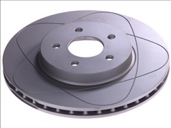Brake disc ATE PowerDisc (1 pcs) front L/R fits FORD MONDEO III; JAGUAR X-TYPE I