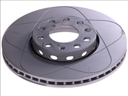 Brake disc ATE PowerDisc (1 pcs) front L/R fits AUDI 100 C4, A4 B5, A4 B6, A4 B7, A6 C4, A6 C5; SEAT EXEO, EXEO ST; SKODA SUPERB I; VW PASSAT B5