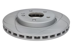 Brake disc ATE PowerDisc (1 pcs) front L/R fits MERCEDES A (W169), B SPORTS TOURER (W245)
