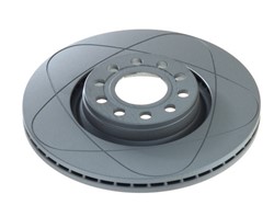 Brake disc ATE PowerDisc (1 pcs) front L/R fits AUDI A6 C5; SKODA SUPERB I; VW PASSAT B5, PASSAT B5.5
