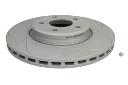 Brake disc ATE PowerDisc (1 pcs) front L/R fits AUDI A4 ALLROAD B8, A4 B8, A4 B9, A5