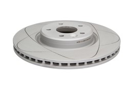 Brake disc ATE PowerDisc (1 pcs) front L/R fits VOLVO C70 II, S40 II, V40, V50; FORD FOCUS II