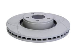 Brake disc ATE PowerDisc (1 pcs) front L/R fits AUDI A6 ALLROAD C6, A6 C6, A8 D3