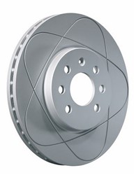 Brake disc ATE PowerDisc (1 pcs) front L/R fits AUDI A6 C6