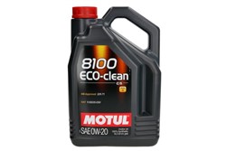 Motoreļļa MOTUL 8100 ECO-CLEAN 0W-20 5L_0