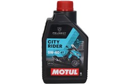 4T engine oil 5W40 MOTUL City Rider 1l 4T used for the first fill, API SL JASO MA synthetic_0