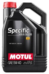 Моторне масло MOTUL SPECIFIC 505.01 5W40 5L_0