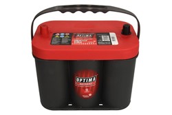 Barošanas akumulatoru baterija OPTIMA RED O801287000 12V 50Ah 815A (254x175x200)_2