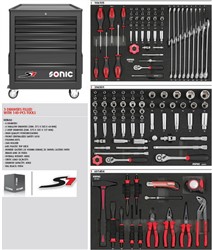 Įrankių vežimėlis su įrankiais SONIC 714040