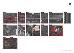 Tool trolley/box with equipment, number of tools 1045 pcs, number of equipped drawers 13, insert tray type: foam (SFS), series NEXT/S15, colour graphite/grey (number of all drawers: 13)_2