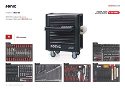 Įrankių vežimėlis su įrankiais SONIC 738477