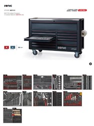 Tool trolley/box with equipment, number of tools 920 pcs, number of equipped drawers 12, insert tray type: foam (SFS), series NEXT/S15, colour graphite (number of all drawers: 16)_1
