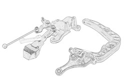 Gear shifter mechanism repair kit 906 260 26 09