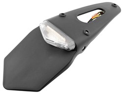 Rear lamp (lamp with a mud flap; transparent lampshade) fits AJP 250 (Supermotard); RIEJU 125PRO